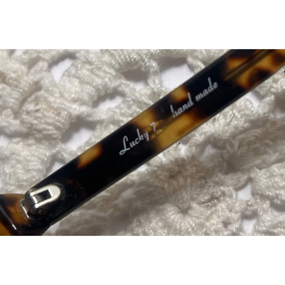 (Very Early Addition) Vintage Dita Lucky Seven Handmade Tortoise, Sunglasses